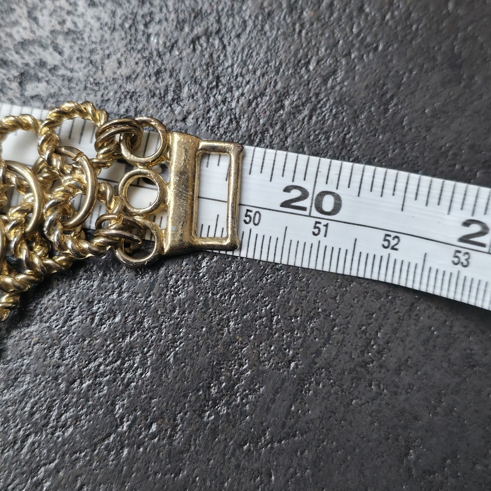 Vintage 1980s Woven Basketweave Statement Necklace - Picture 5 of 6